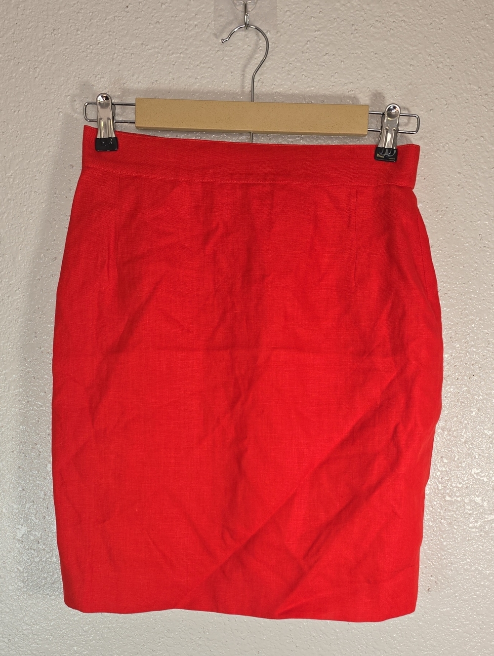 Max Mara Vintage Classic Red Women's Pencil Skirt